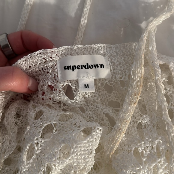 SUPERDOWN white swim cover up size medium - Picture 3 of 3